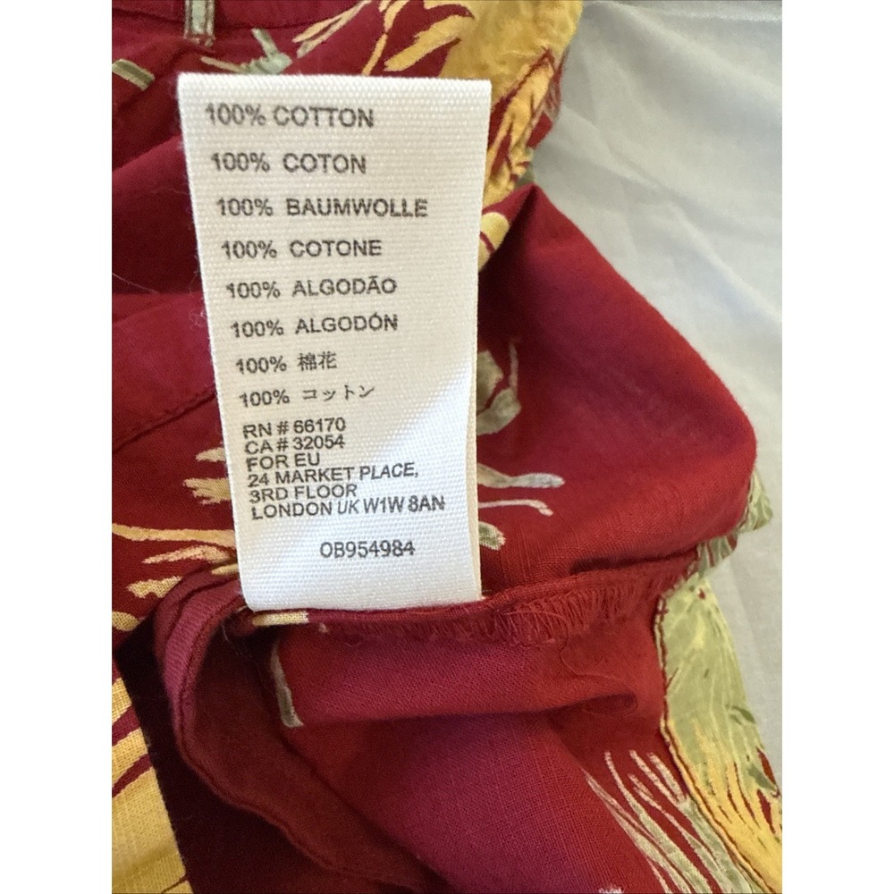 Free People Malibu Romper Women Size XS Red Tropical NWT Boho Beach $108 - Picture 11 of 11